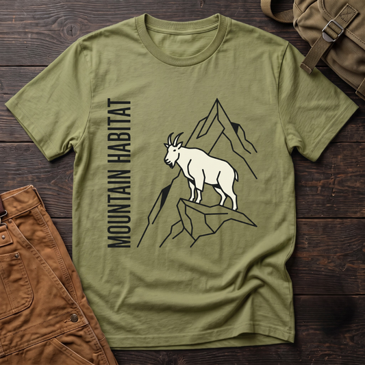 Mountain Goat On Cliff T-shirt