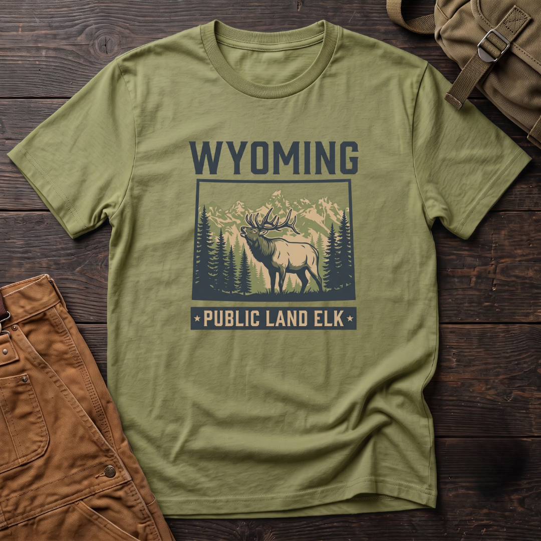Wyoming Public land elk T-shirt