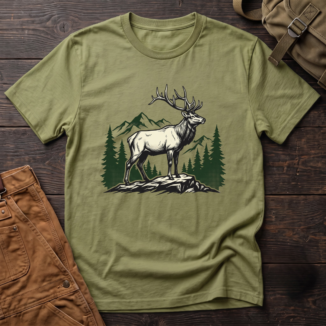 Elk And Landscape T-shirt