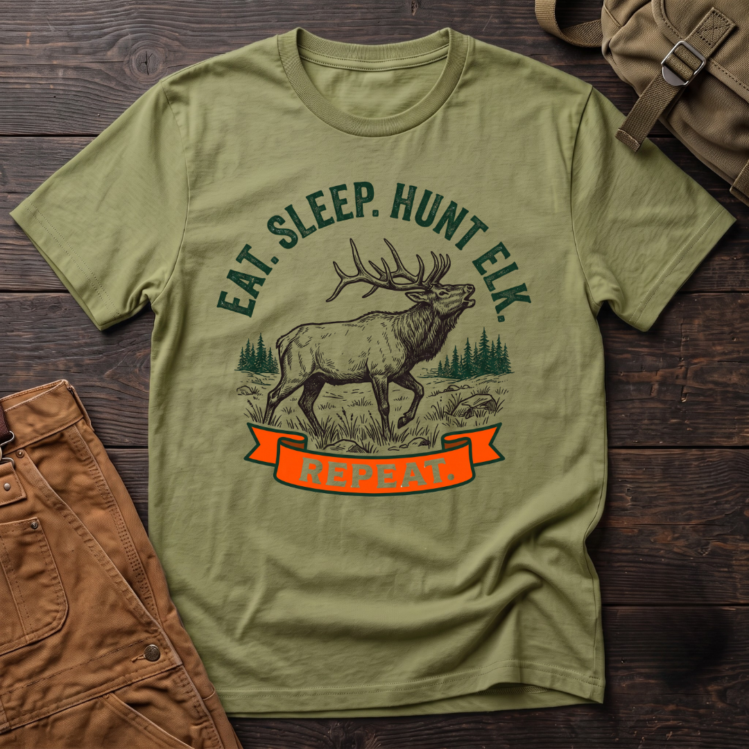 Eat, sleep, hunt elk T-shirt
