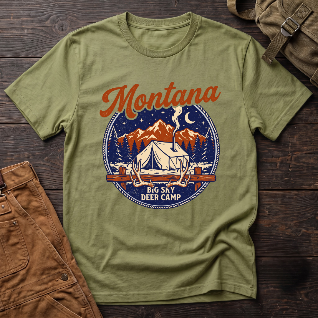 Montana Big Sky deer camp T-shirt
