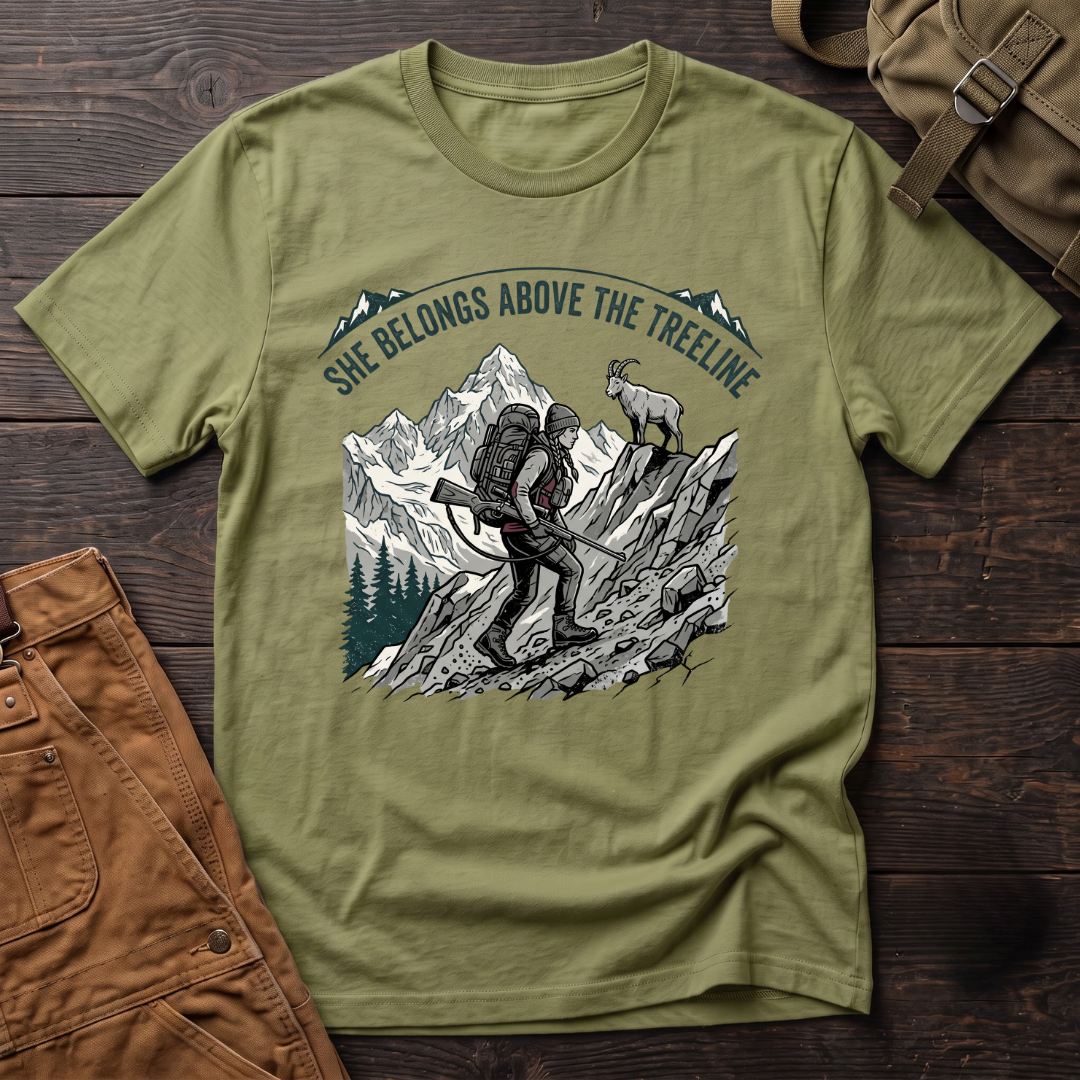 She belongs above the treeline T-shirt