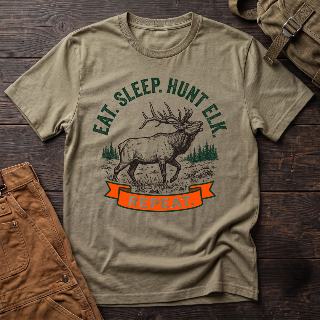 Eat, sleep, hunt elk T-shirt