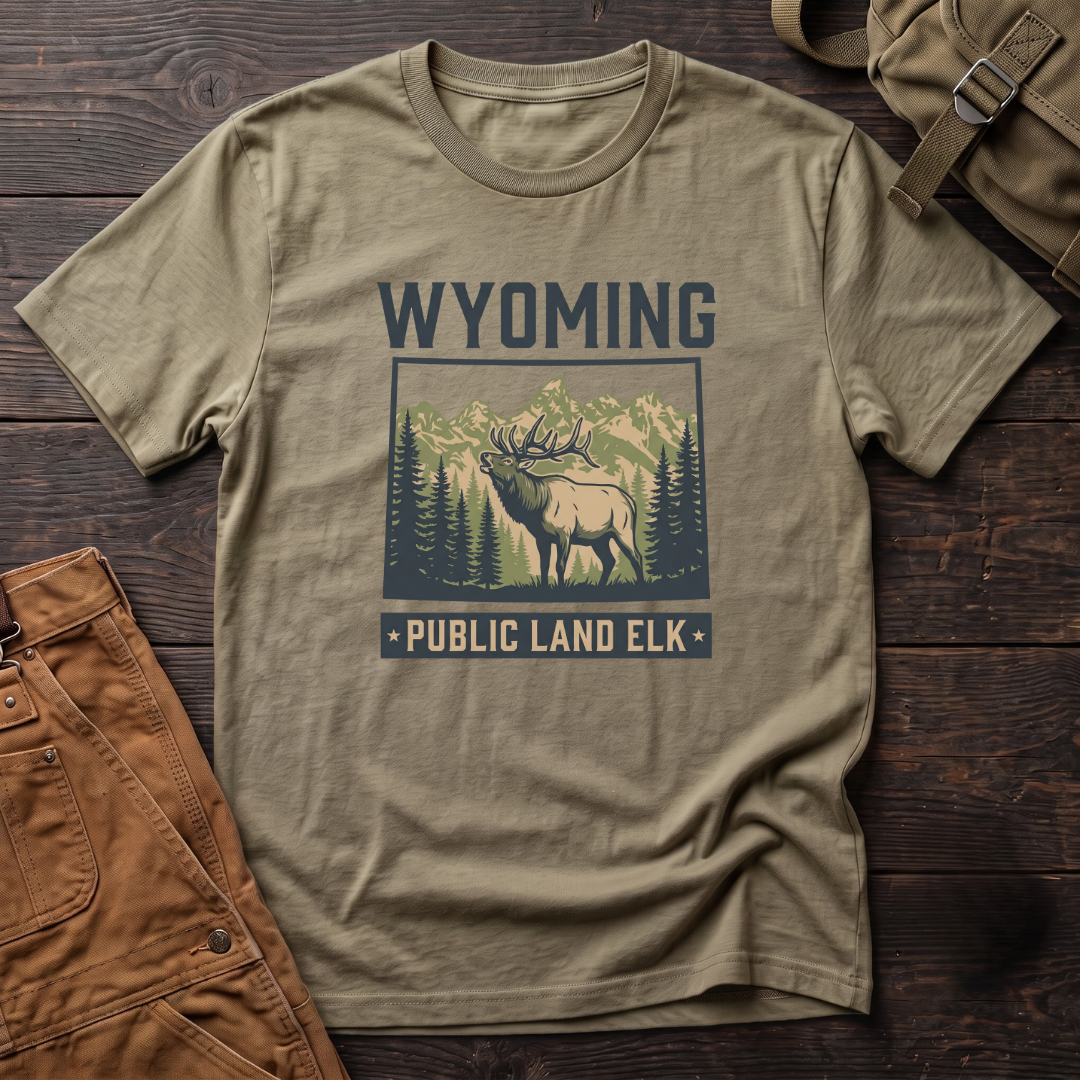 Wyoming Public land elk T-shirt