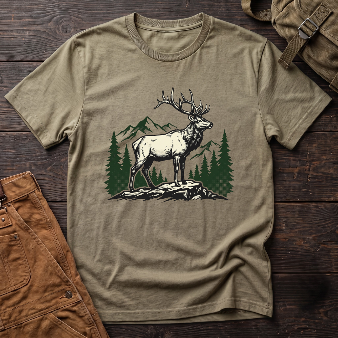 Elk And Landscape T-shirt