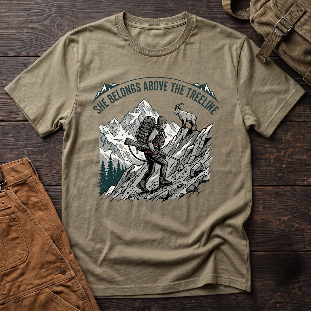 She belongs above the treeline T-shirt