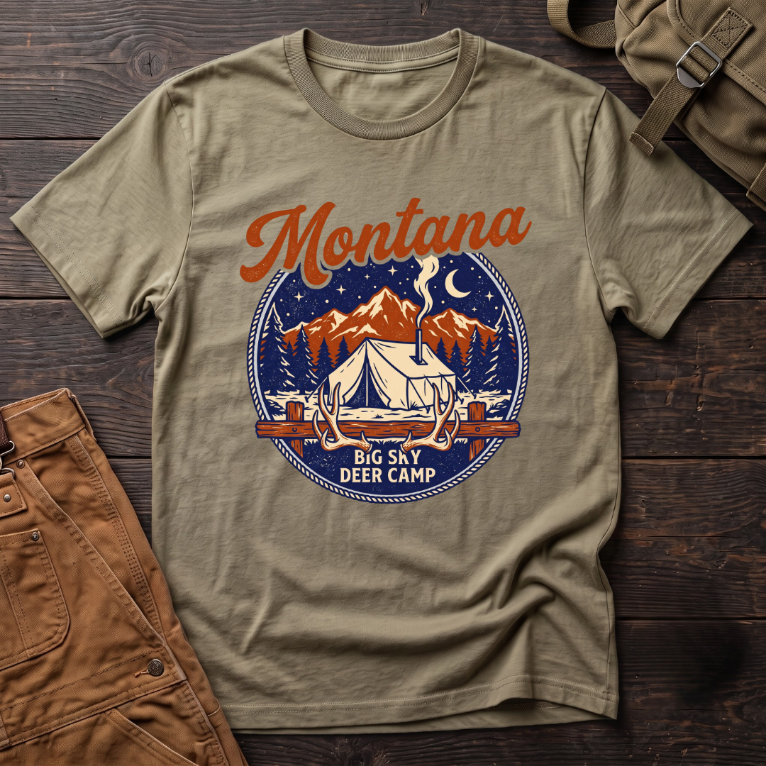 Montana Big Sky deer camp T-shirt