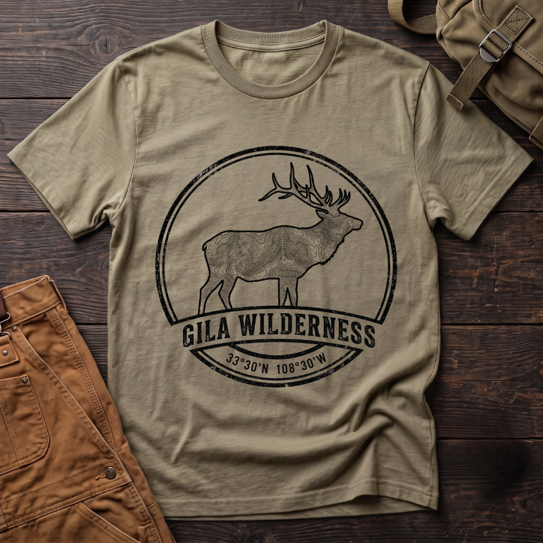 Gila Wilderness Elk T-shirt with coordinates