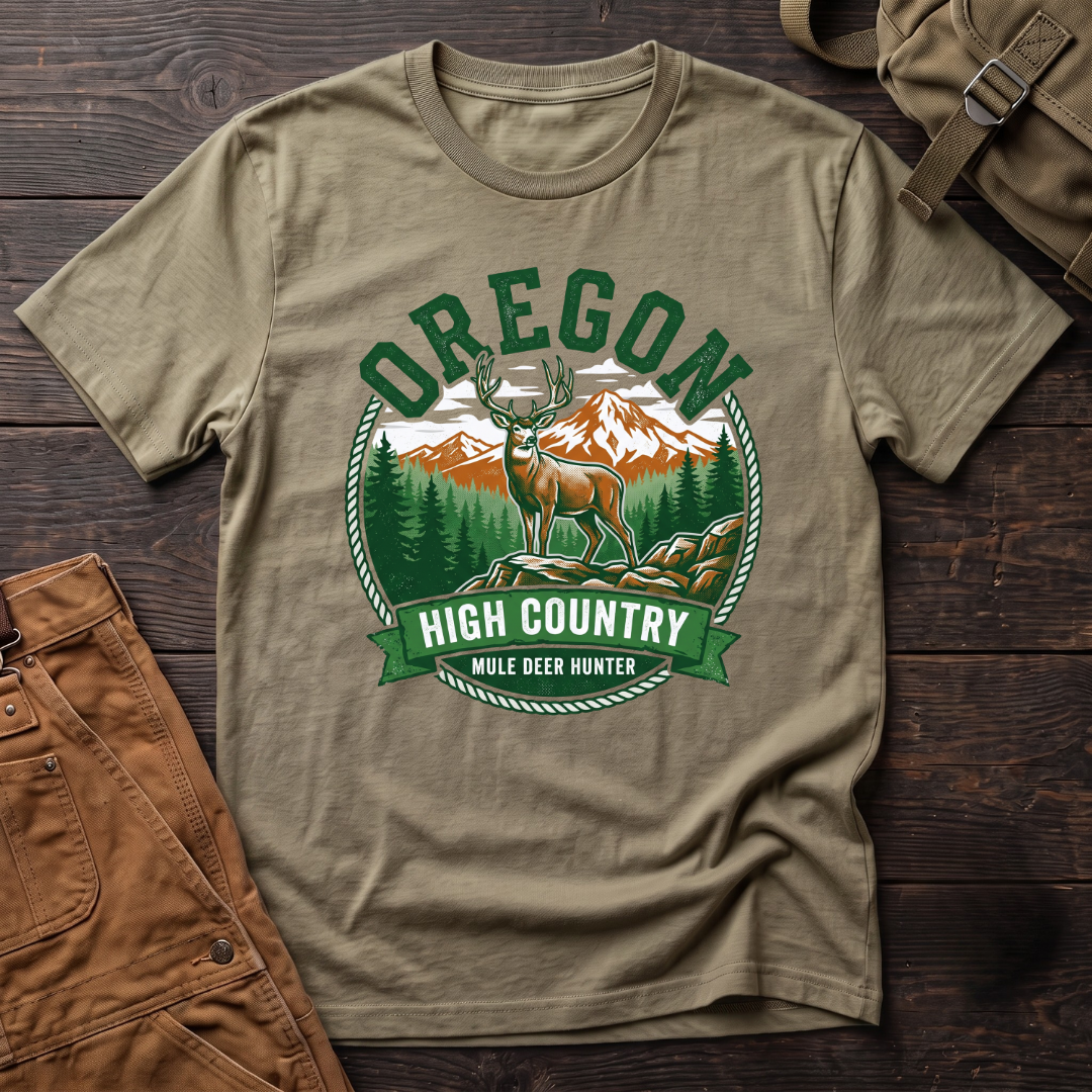 Oregon mule deer hunter T-shirt