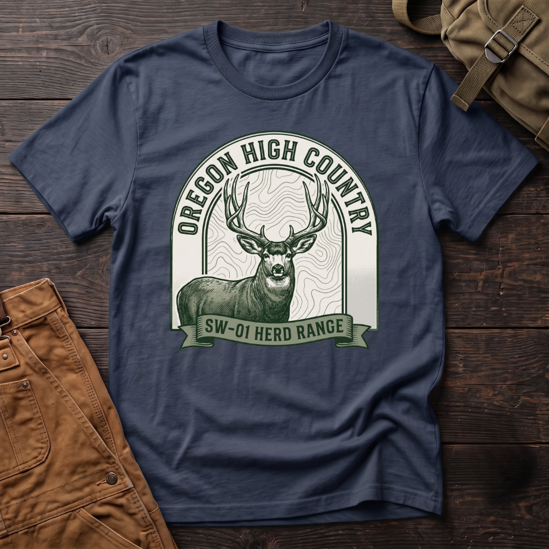 Oregon high country, SW-01 herd range T-shirt