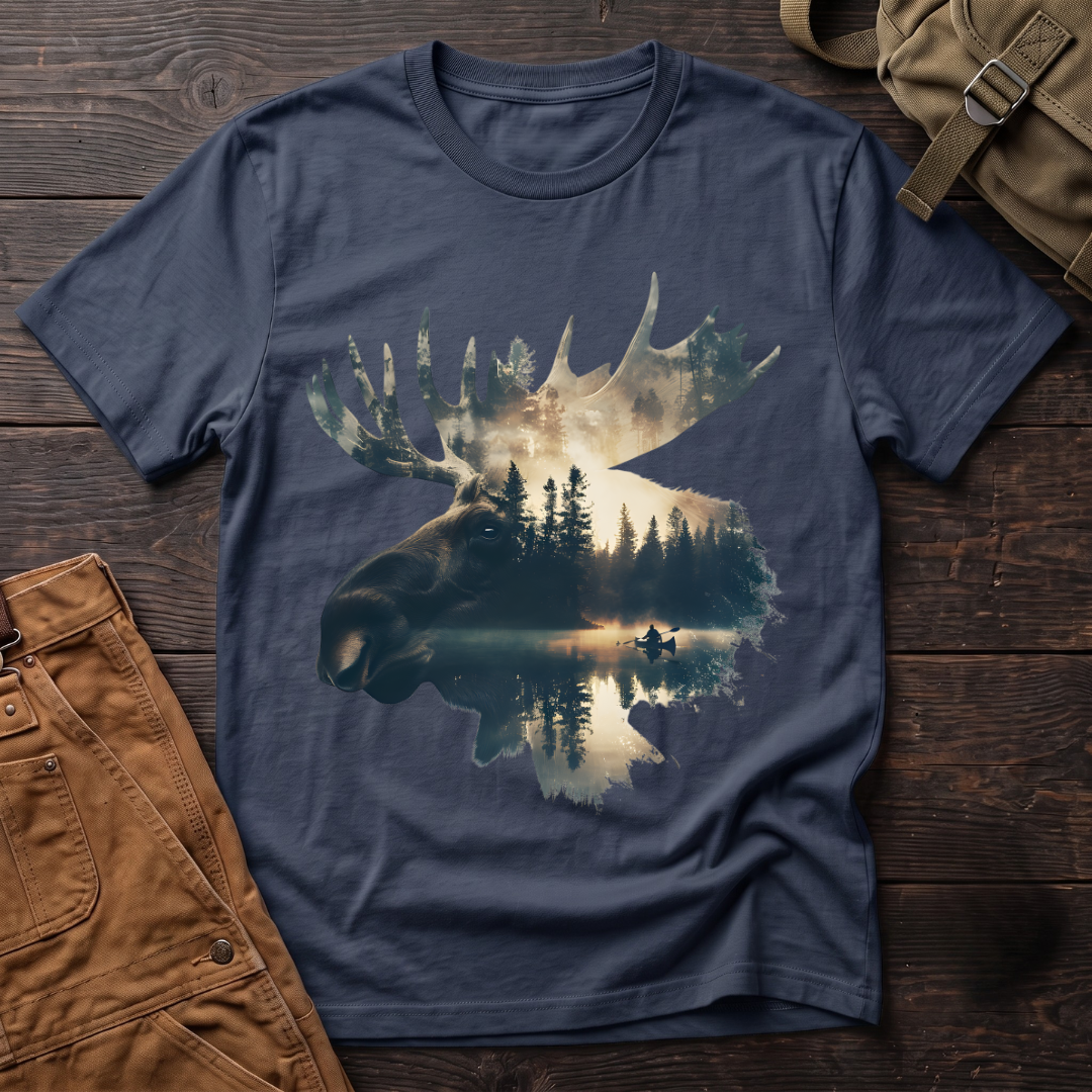 Moose Spirit Graphic T-Shirt