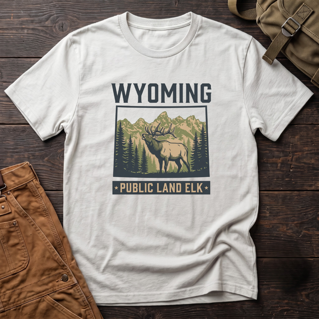 Wyoming Public land elk T-shirt
