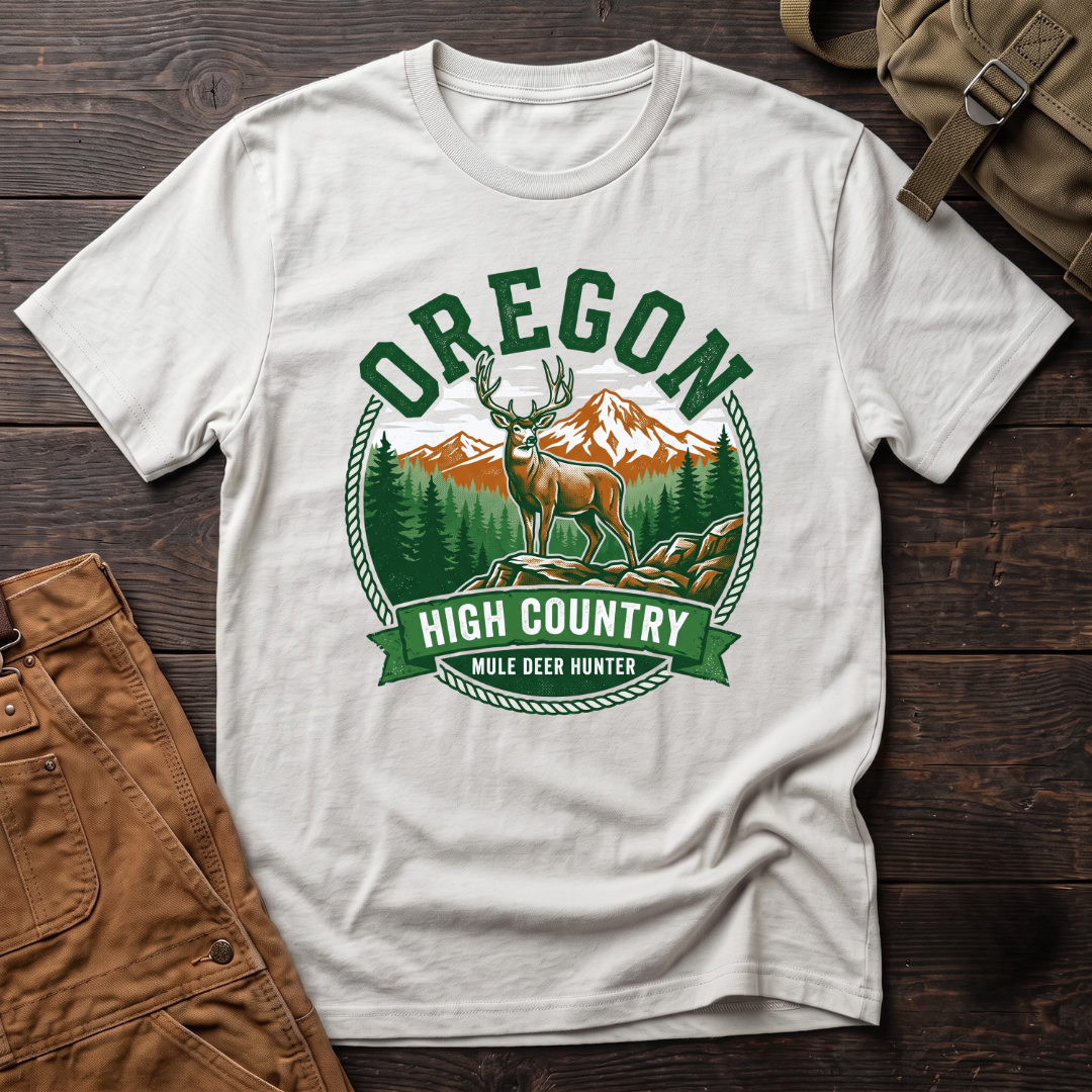 Oregon mule deer hunter T-shirt