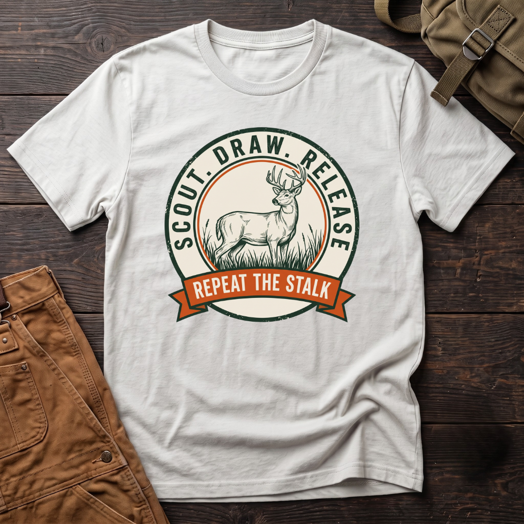 Scout, draw, release T-shirt
