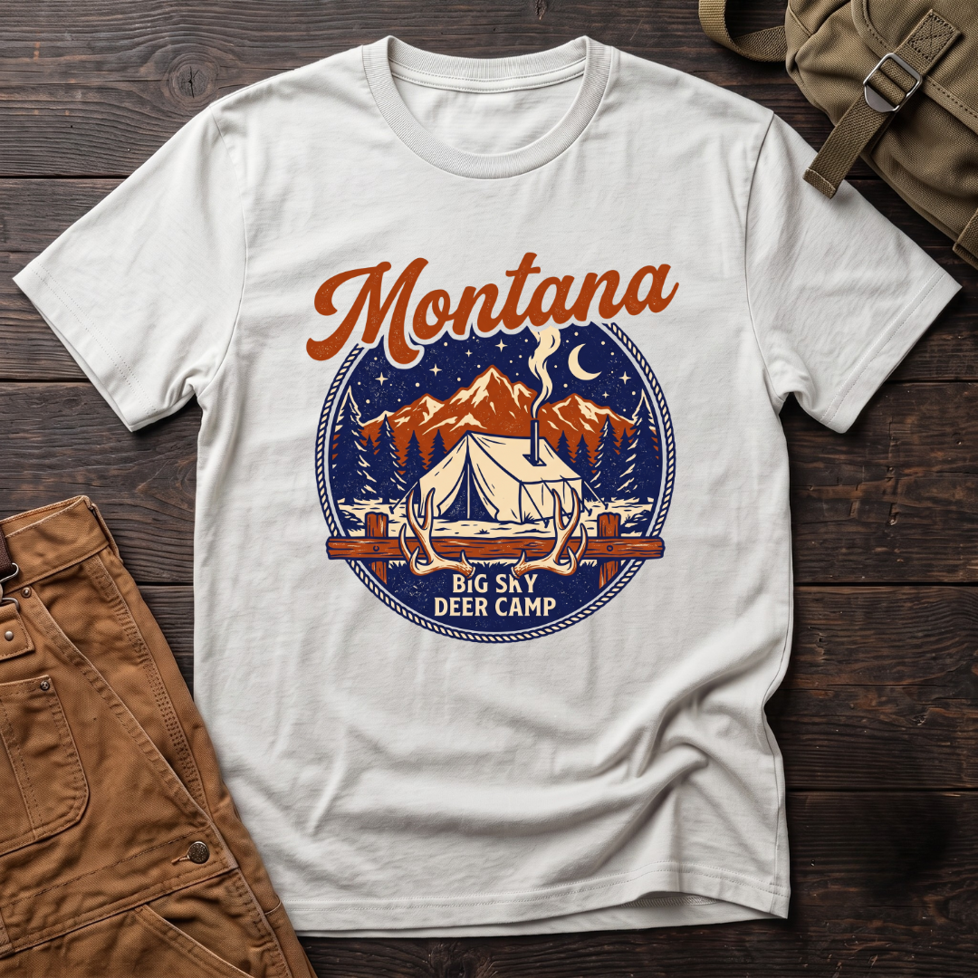 Montana Big Sky deer camp T-shirt