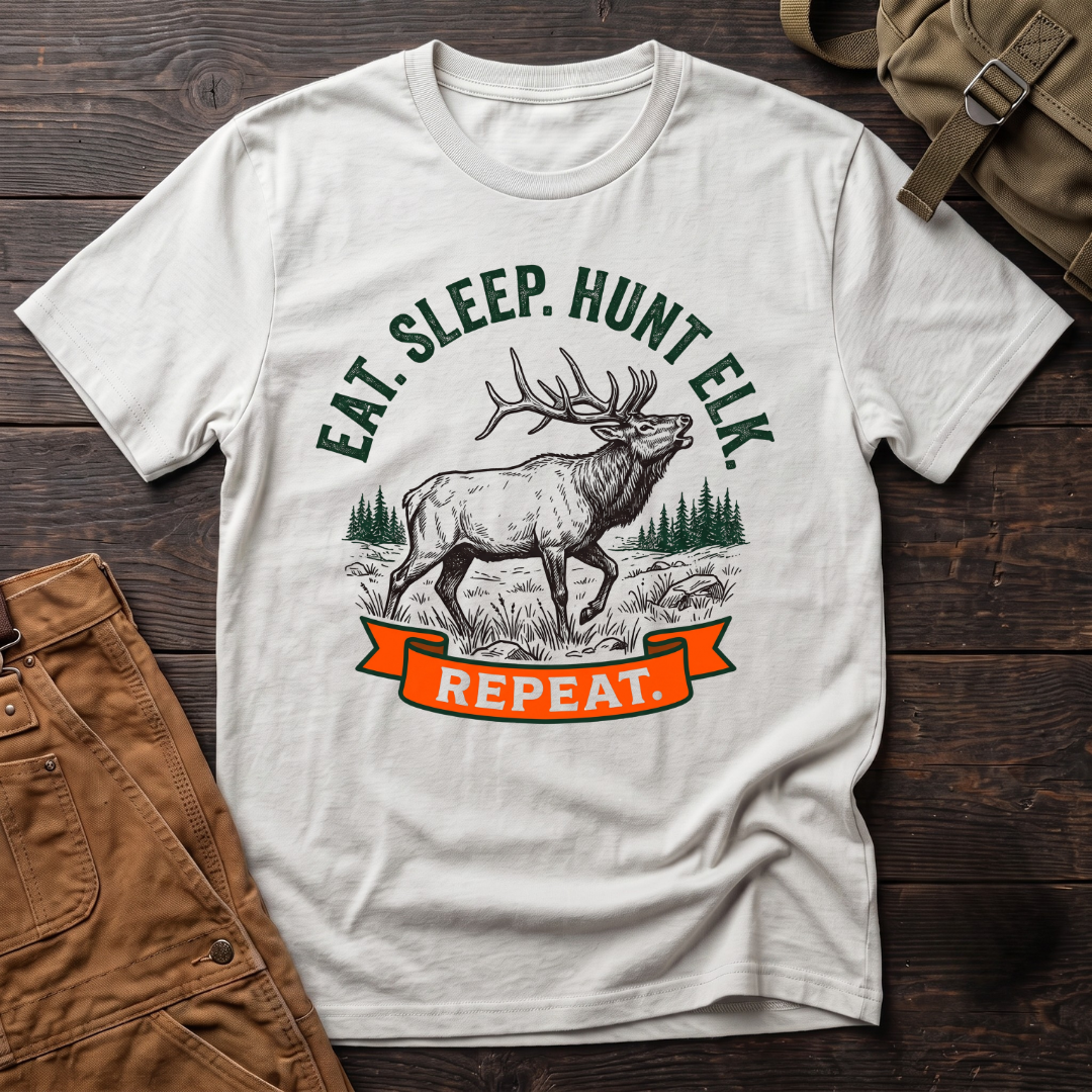 Eat, sleep, hunt elk T-shirt